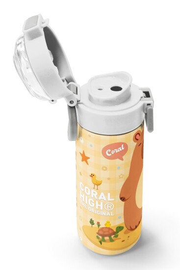 Coral High Kids Kapibara Desenli Pipetli ve Direkt İçim Çelik Termos 500 ml 31793 - 6