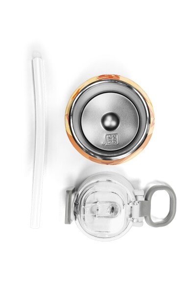 Coral High Kids Kapibara Desenli Pipetli ve Direkt İçim Çelik Termos 500 ml 31793 - 7