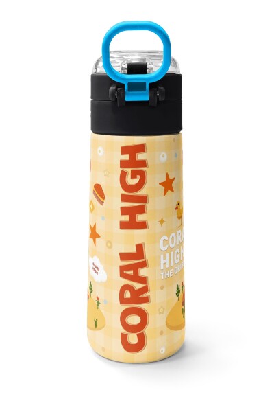 Coral High Kids Kapibara Desenli Pipetli ve Direkt İçim Çelik Termos 500 ml 31793 - 4