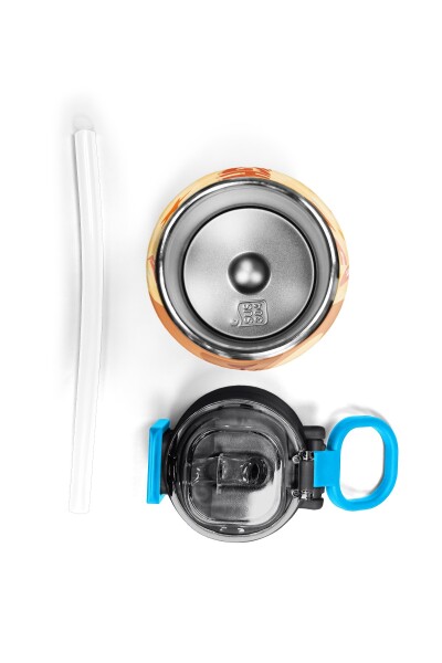 Coral High Kids Kapibara Desenli Pipetli ve Direkt İçim Çelik Termos 500 ml 31793 - 7