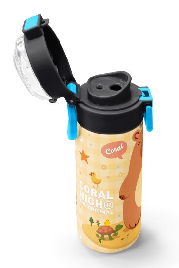 Coral High Kids Kapibara Desenli Pipetli ve Direkt İçim Çelik Termos 500 ml 31793 - 6