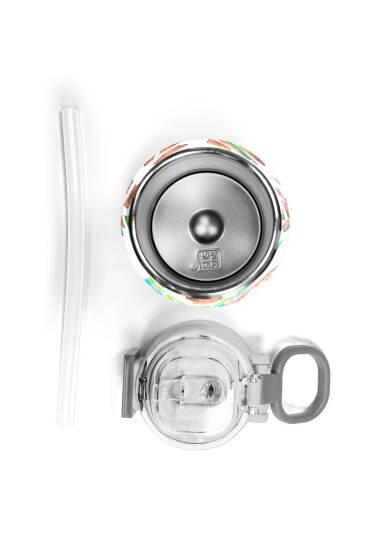 Coral High Kids Kabibara Desenli Pipetli ve Direkt İçim Çelik Termos 500 ml 31794 - 8