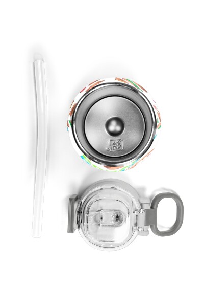 Coral High Kids Kabibara Desenli Pipetli ve Direkt İçim Çelik Termos 500 ml 31794 - 8