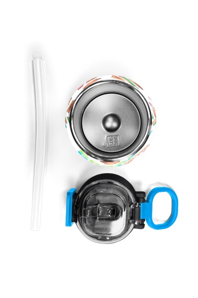 Coral High Kids Kabibara Desenli Pipetli ve Direkt İçim Çelik Termos 500 ml 31794 - 8