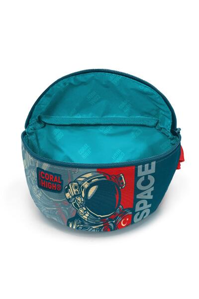 Coral High Kids Çivit Kırmızı Astronot Desenli Bel Çantası 22536 - 4