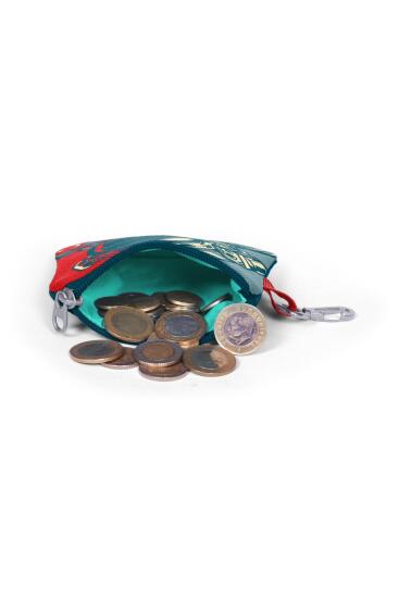 Coral High Kids Çivit Kırmızı Astronot Desenli Bozuk Para Çantası 21704 - 4