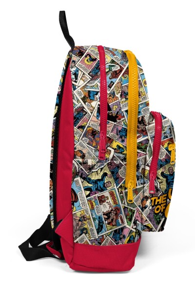 Coral High Kids Çizgi Roman Desenli Desenli Okul Sırt Çantası 33215 - 5
