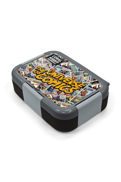 Coral High Kids Çizgi Roman Desenli Paslanmaz Çelik Beslenme Kabı 39115 - 2