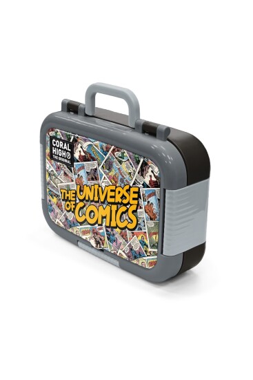 Coral High Kids Çizgi Roman Desenli Paslanmaz Çelik Beslenme Kabı 39115 - 4