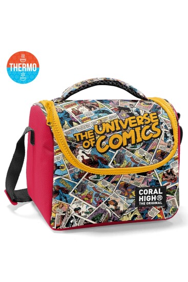 Coral High Kids Çizgi Roman Desenli Thermo Beslenme Çantası 37115 - Coral High