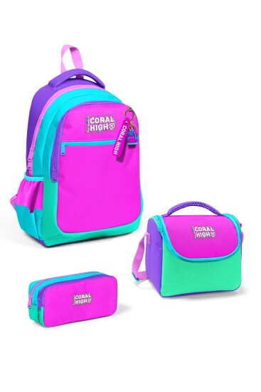 Coral High Kids Çok Renkli 3’lü Okul Çanta Seti SET0114426 - Coral High