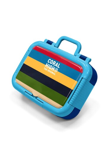 Coral High Kids Çok Renkli Çizgi Desenli Paslanmaz Çelik Beslenme Kabı 39112 - 1