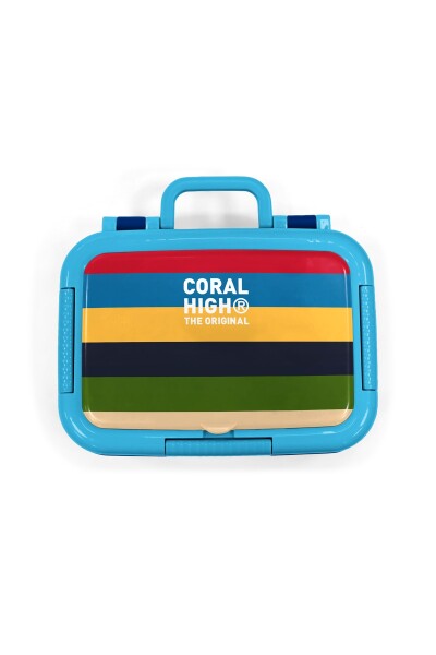 Coral High Kids Çok Renkli Çizgi Desenli Paslanmaz Çelik Beslenme Kabı 39112 - 5