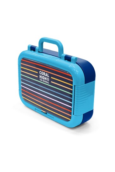 Coral High Kids Çok Renkli Çizgi Desenli Paslanmaz Çelik Beslenme Kabı 39131 - 4