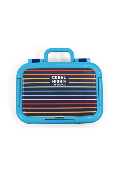 Coral High Kids Çok Renkli Çizgi Desenli Paslanmaz Çelik Beslenme Kabı 39131 - 5