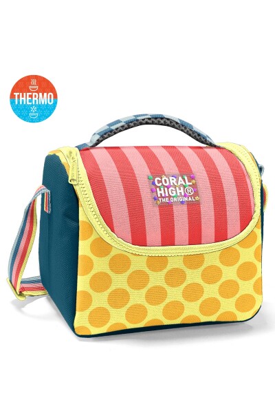 Coral High Kids Çok Renkli Dama Çizgi Puantiye Desenli 3’lü Okul Çanta Seti SET0133204 - 3