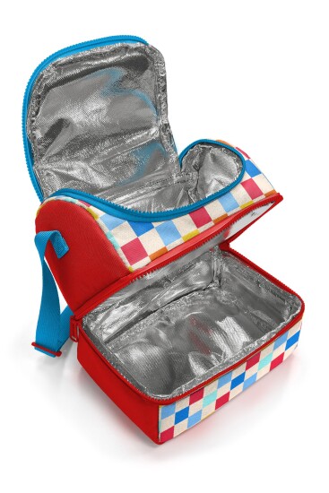 Coral High Kids Çok Renkli Dama Desenli Thermo İki Katlı Beslenme Çantası 37205 - 2