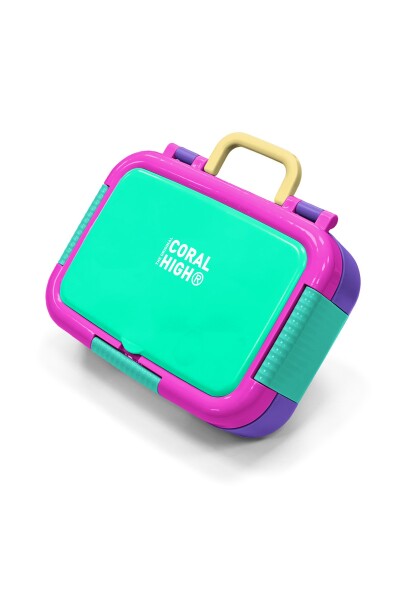 Coral High Kids Çok Renkli Desenli Paslanmaz Çelik Beslenme Kabı 39348 - 1