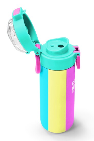 Coral High Kids Çok Renkli Desenli Pipetli ve Direkt İçim Çelik Termos 500 ml 31876 - 6