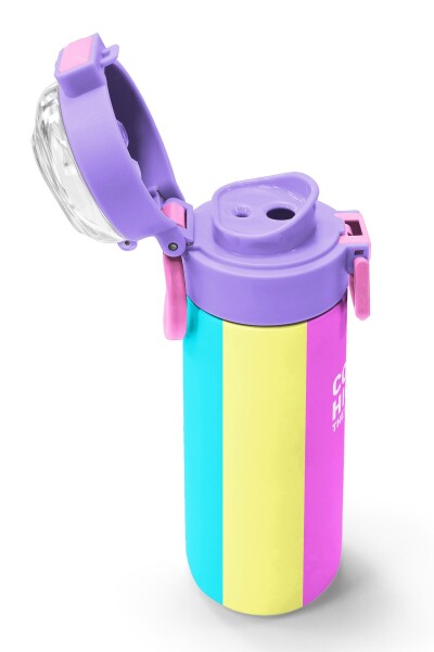 Coral High Kids Çok Renkli Desenli Pipetli ve Direkt İçim Çelik Termos 500 ml 31876 - 6