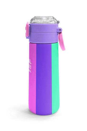 Coral High Kids Çok Renkli Desenli Pipetli ve Direkt İçim Çelik Termos 500 ml 31876 - 3