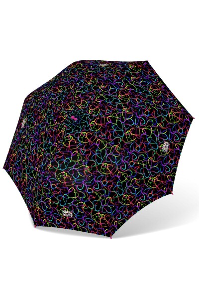 Coral High Kids Çok Renkli Kalp Desenli Çocuk Şemsiyesi 12669 - 3