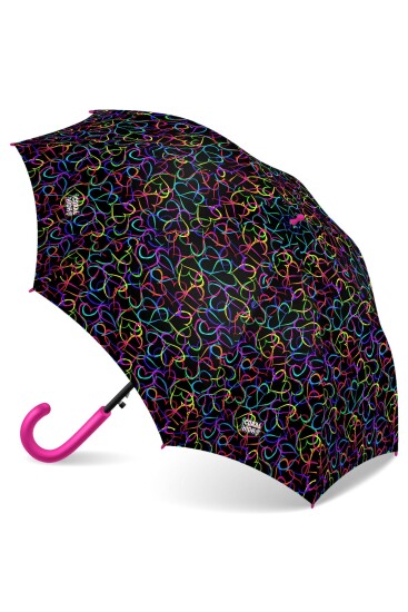 Coral High Kids Çok Renkli Kalp Desenli Çocuk Şemsiyesi 12669 - Coral High KIDS