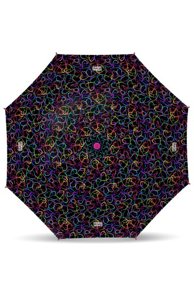 Coral High Kids Çok Renkli Kalp Desenli Çocuk Şemsiyesi 12669 - 2