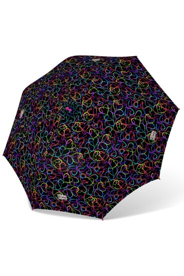 Coral High Kids Çok Renkli Kalp Desenli Çocuk Şemsiyesi 12669 - 3