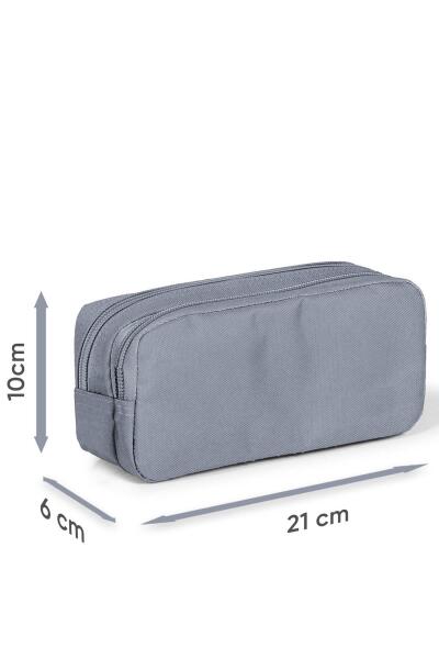 Coral High Kids Çok Renkli Kalp Desenli İki Bölmeli Kalem Çantası 22145 - 4