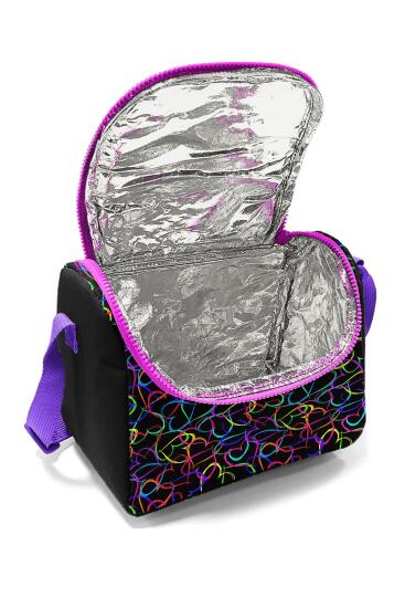 Coral High Kids Çok Renkli Kalp Desenli Thermo Beslenme Çantası 22770 - 4