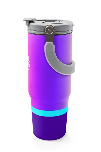 Coral High Kids Çok Renkli Pipetli ve Direkt İçim Çelik Termos 900 ml 38723 - 5