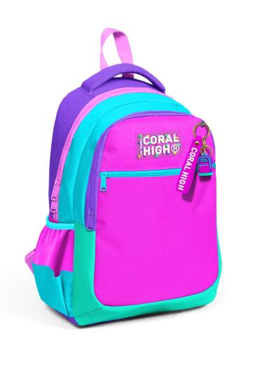 Coral High Kids Çok Renkli Üç Bölmeli Okul Sırt Çantası 14426 - Coral High