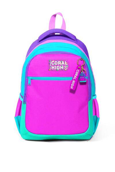 Coral High Kids Çok Renkli Üç Bölmeli Okul Sırt Çantası 14426 - 5