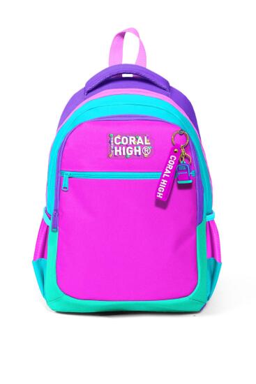 Coral High Kids Çok Renkli Üç Bölmeli Okul Sırt Çantası 14426 - 5