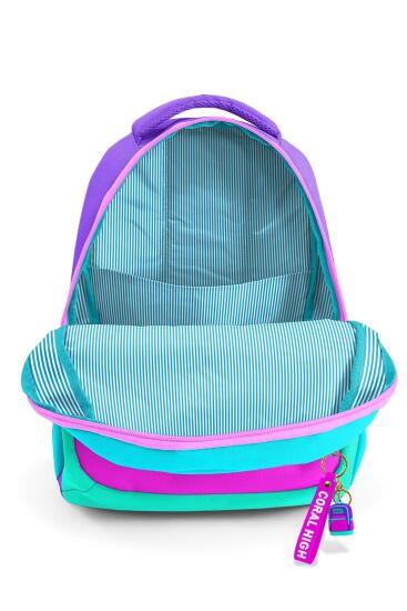 Coral High Kids Çok Renkli Üç Bölmeli Okul Sırt Çantası 14426 - 3