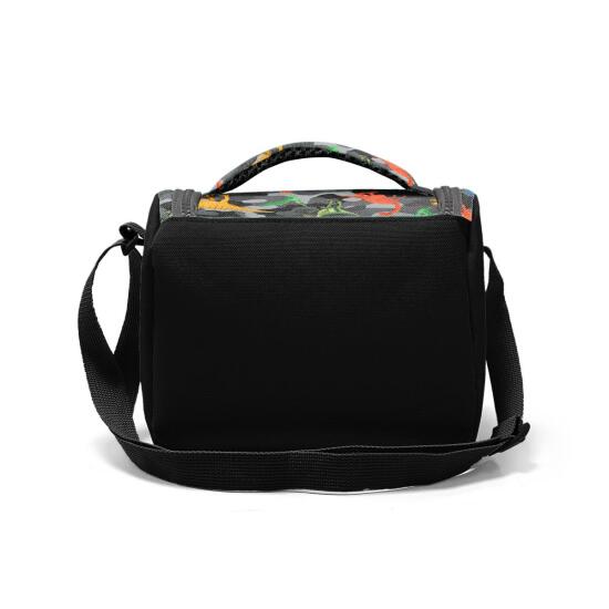 Coral High Kids Koyu Gri Siyah Kamuflaj Dinozorr Desenli 3’lü Okul Çanta Seti SET0123474 - 6