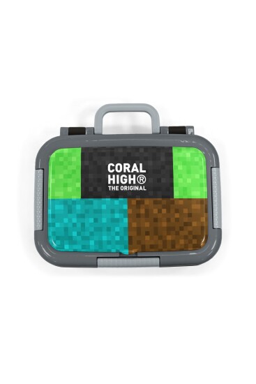 Coral High Kids Craft Desenli Paslanmaz Çelik Beslenme Kabı 39116 - 5