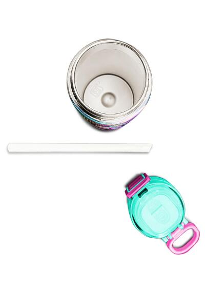 Coral High Kids Denizatı Desenli Pipetli ve Direkt İçim Çelik Termos 500 ml 31988 - 7