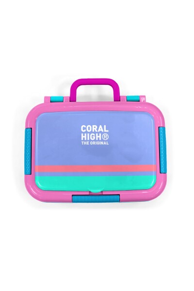 Coral High Kids Derin Mavi Desenli Paslanmaz Çelik Beslenme Kabı 39175 - 5