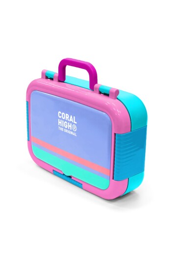 Coral High Kids Derin Mavi Desenli Paslanmaz Çelik Beslenme Kabı 39175 - 4