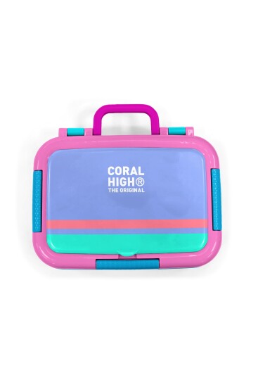 Coral High Kids Derin Mavi Desenli Paslanmaz Çelik Beslenme Kabı 39175 - 5