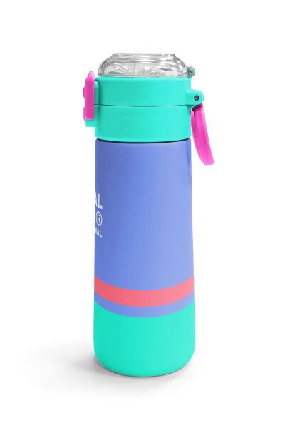 Coral High Kids Derin Mavi Renkli Pipetli ve Direkt İçim Çelik Termos 500 ml 31854 - 3