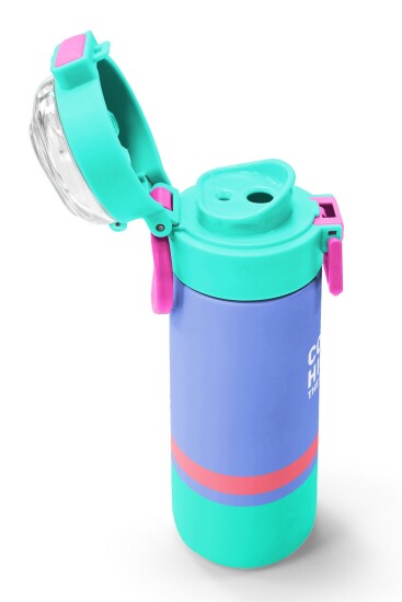 Coral High Kids Derin Mavi Renkli Pipetli ve Direkt İçim Çelik Termos 500 ml 31854 - 6