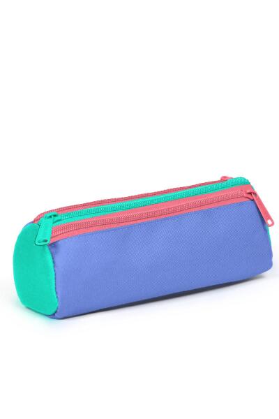 Coral High Kids Derin Mavi Renkli Üç Bölmeli Kalem Çantası 11168 - 3
