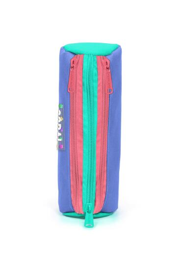 Coral High Kids Derin Mavi Renkli Üç Bölmeli Kalem Çantası 11168 - 2