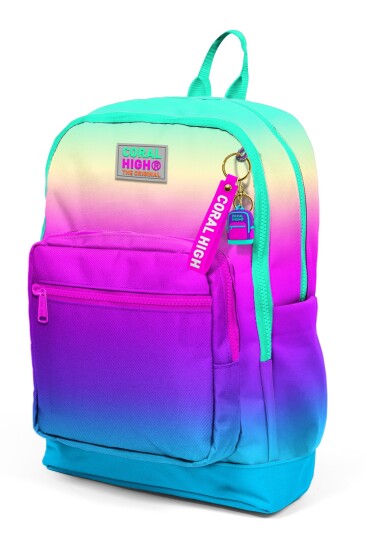 Coral High Kids Renk Geçişli Dört Bölmeli Okul Sırt Çantası 23710 - 8