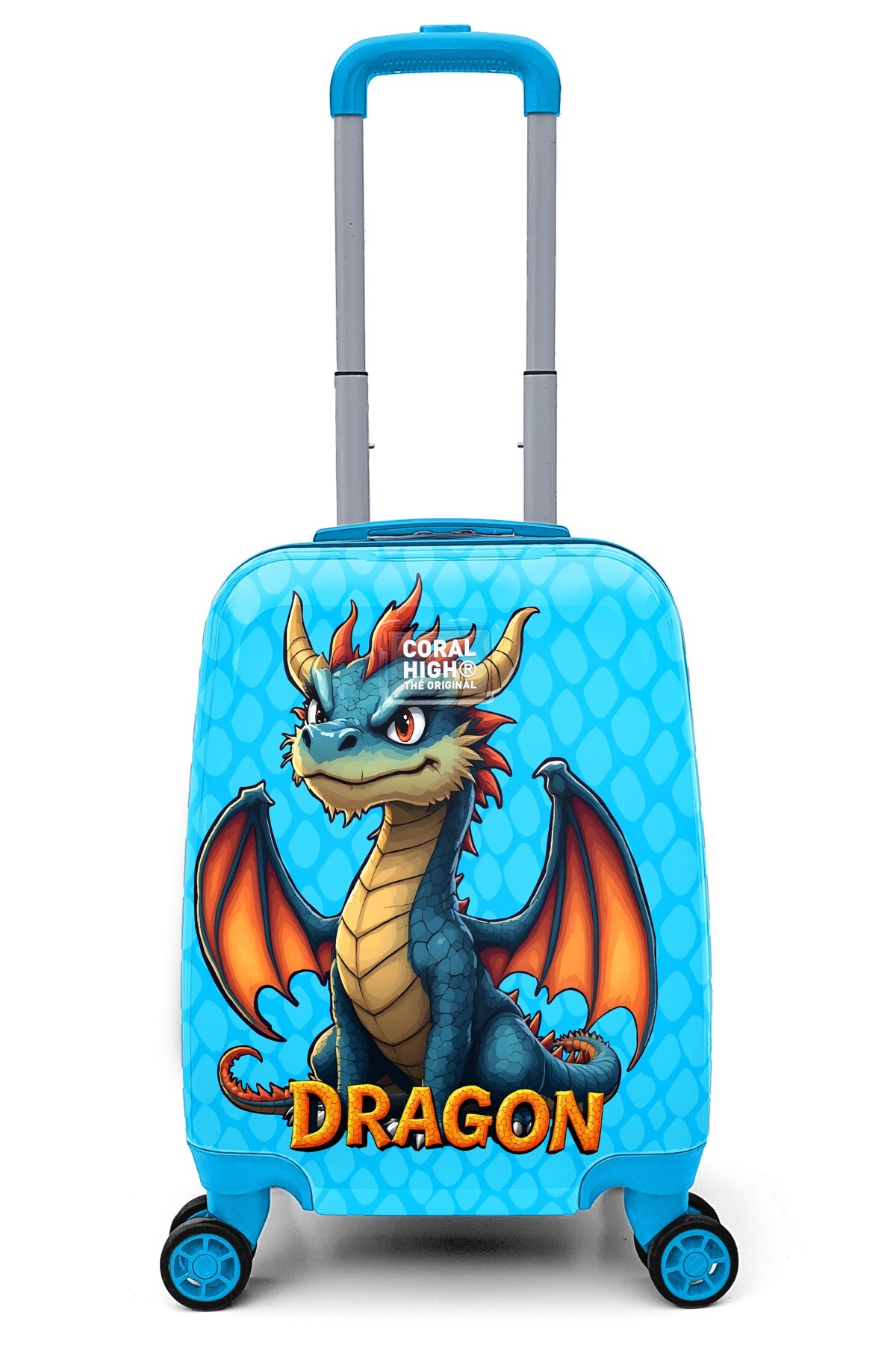 Coral High Kids Dragon Desenli Çocuk Valizi 16697