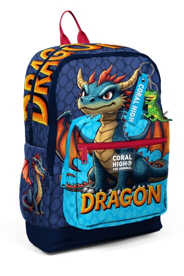 Coral High Kids Dragon Desenli Okul Sırt Çantası 33213 