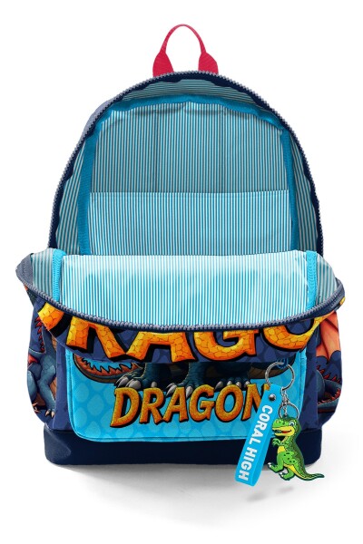 Coral High Kids Dragon Desenli Okul Sırt Çantası 33213 - 3